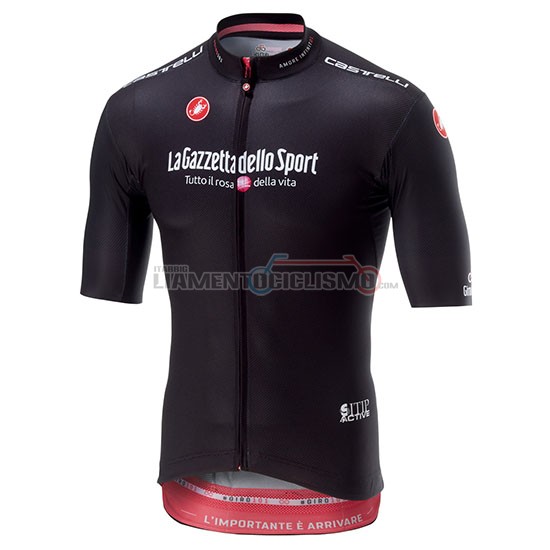 Abbigliamento Ciclis Giro d'Italia Manica Corta 2018 Nero